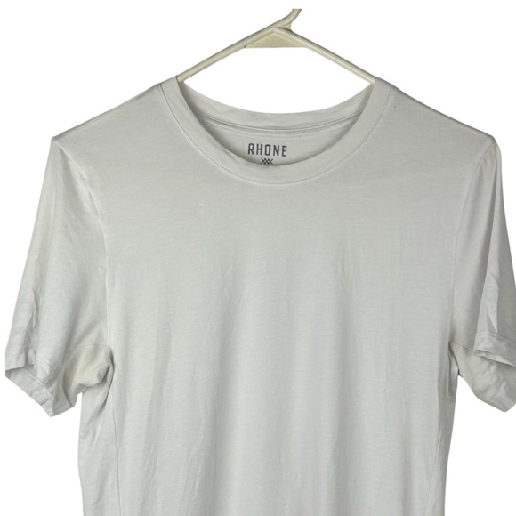 Rhône Basic White Men’s T-shirt Size S Lightweight Layering Luxurious - Picture 3 of 10